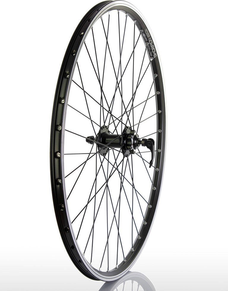 Triton Koło przód 27,5" piasta XMX-A291 hamulec tarczowy, łożyska maszynowe, obręcz Rodi Skorpion czarna, szprychy czarne. Uniwersalny
