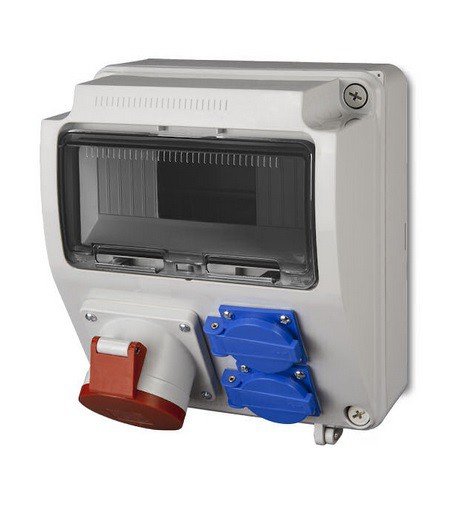 Elektro-Plast Rozdzielnica budowlana 9-modułowa 2 x 2P+Z 5P/32A