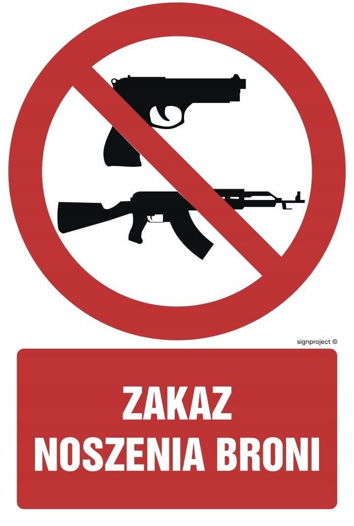 GC026 - Zakaz noszenia broni 150x225