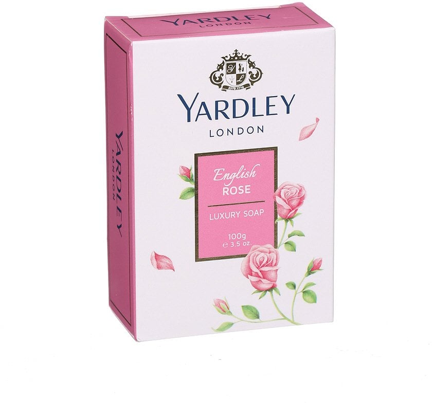 Yardley English Rose Massage Soap Bar, Rose oil, 100 g For Women