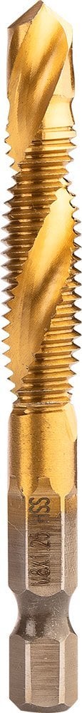Wiertło gwintujące HSS TiN, M8x1,25 mm, Hex
