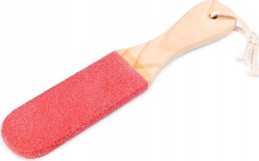 Cosmetics Zone Tarka do pięt dwustronna - drewniana - CZERWONA