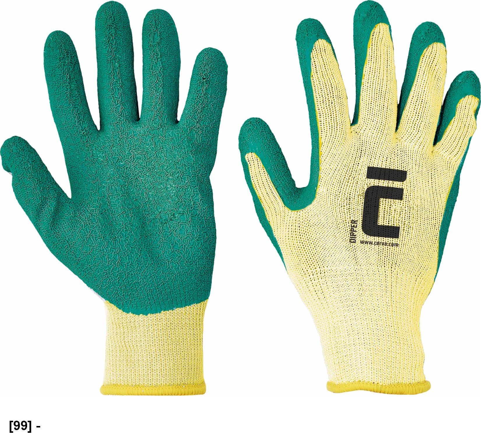 CERVA DIPPER - rękawice mechaniczne powlekane 10