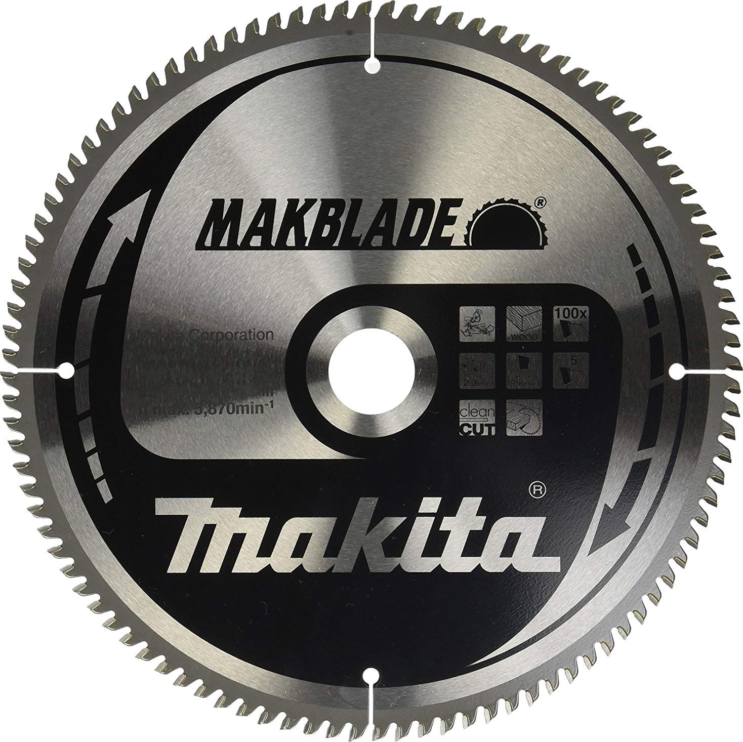 Makita Makita plunge saw blade set B-67480, saw blade set (4 pieces)