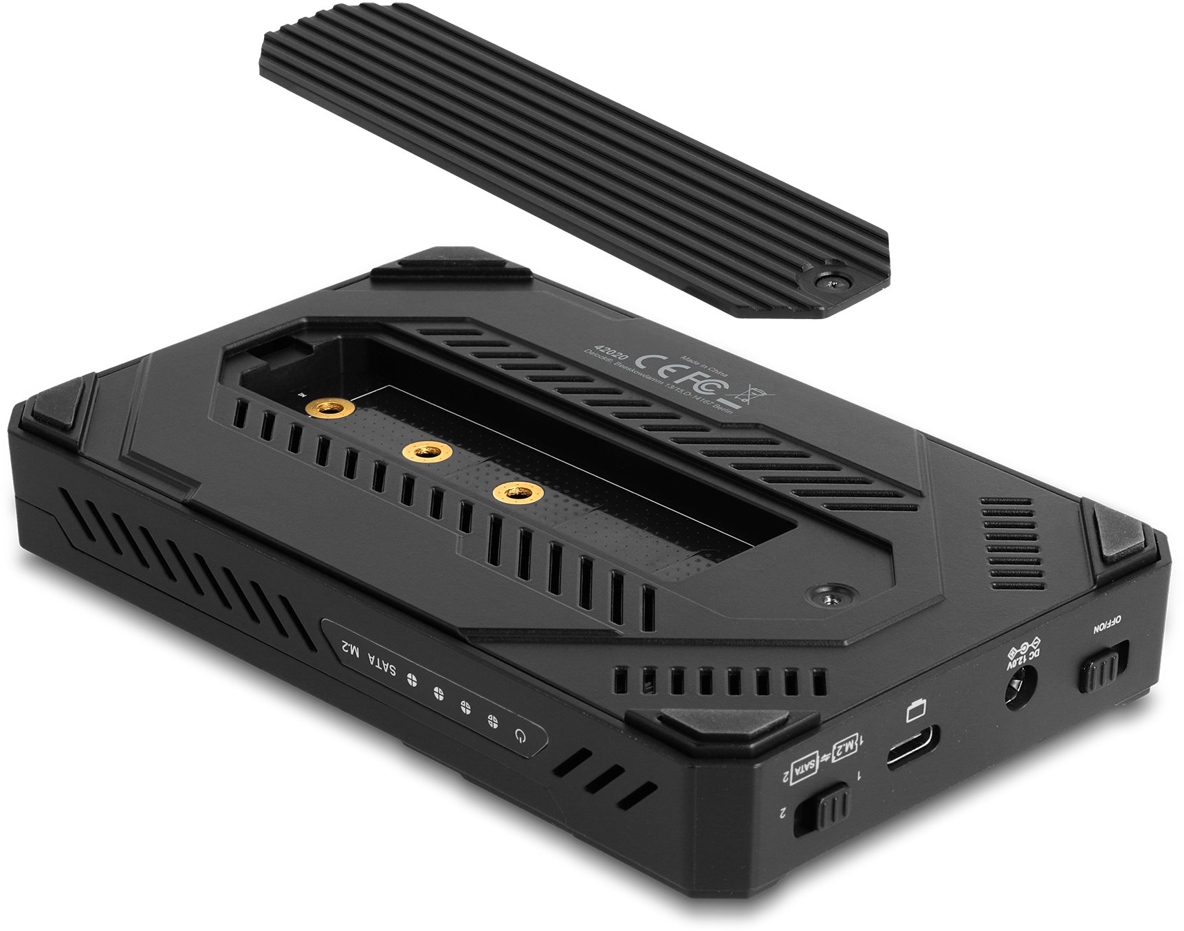 Delock Obudowa USB Type-C na 1 x M.2 NVMe SSD + 1 x 2.5″ SATA SSD/HDD z funkcją klonowania