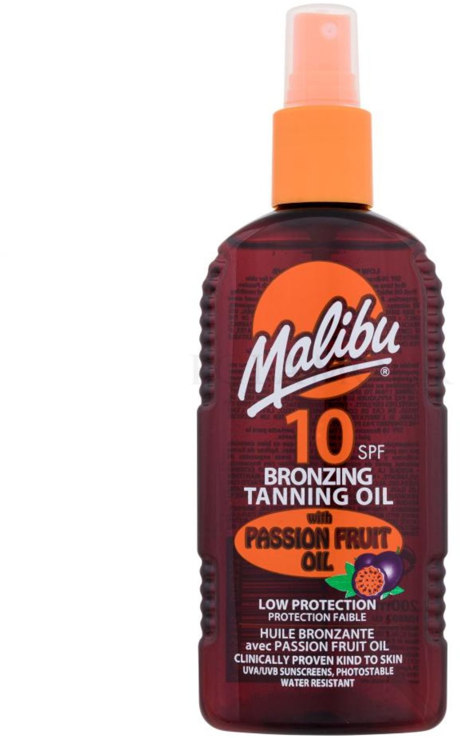 Malibu Passion Fruit Oil SPF10 Olejek Do Opalania W Sprayu Z Olejem Z Marakui 200ml
