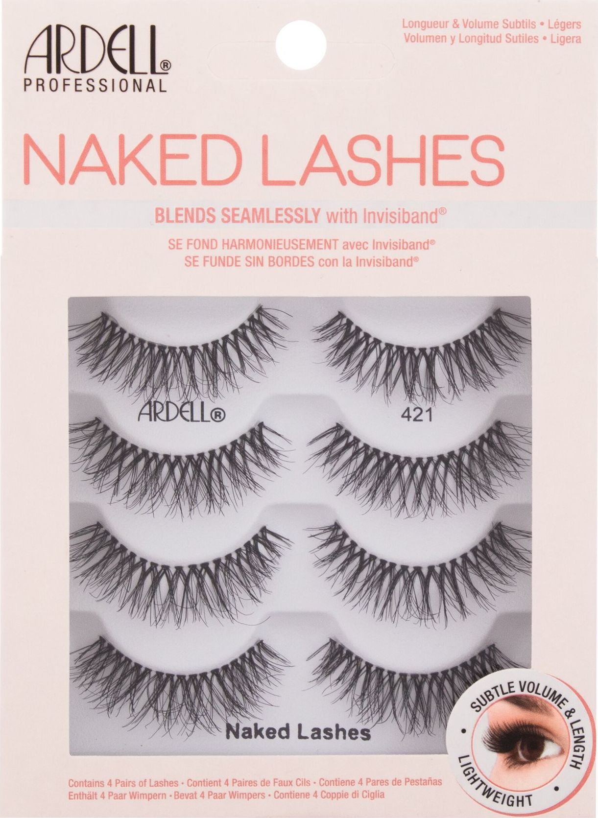 Ardell Ardell Naked Lashes 421 Sztuczne rzęsy 4szt Black