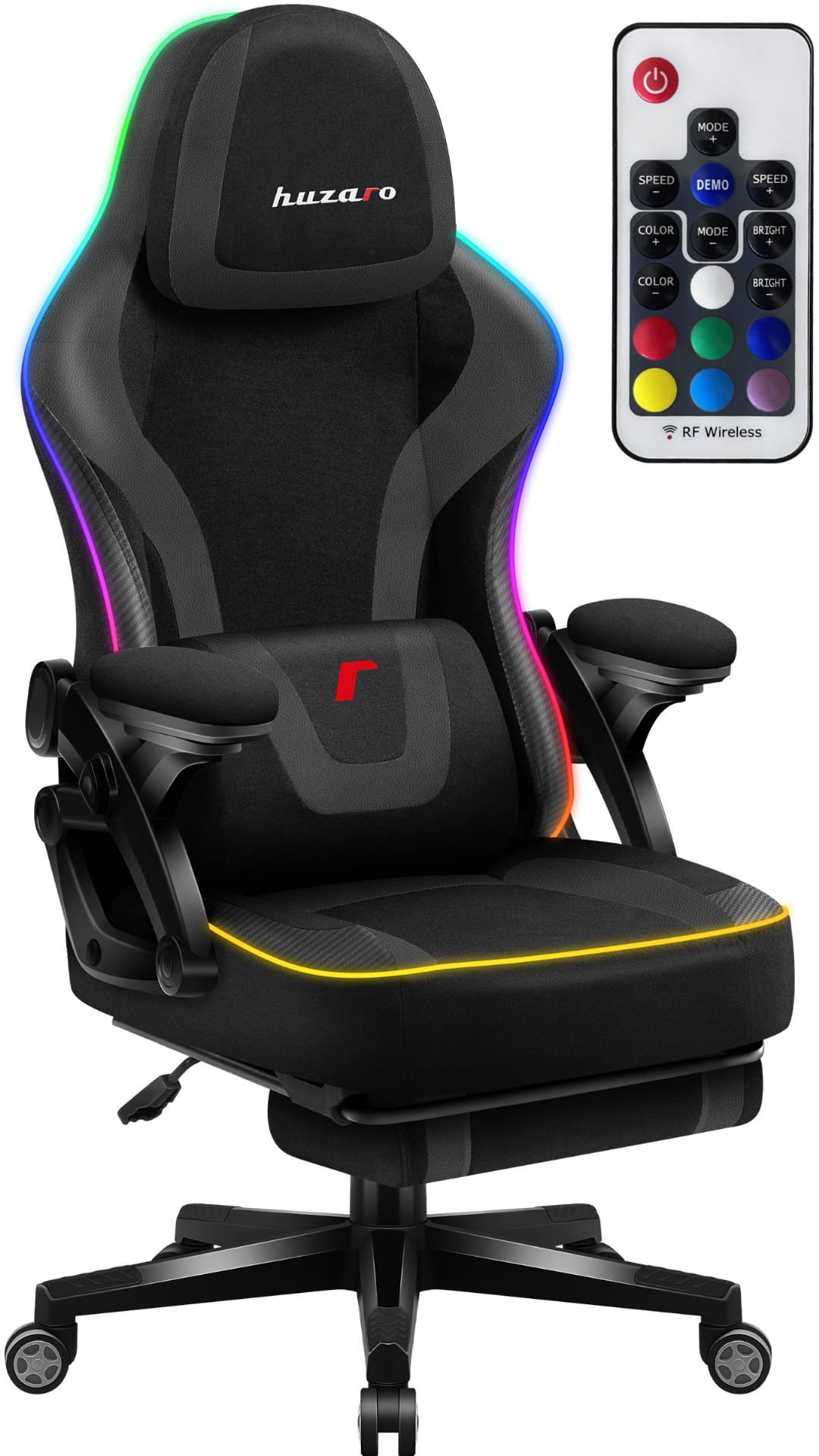 Fotel Huzaro Force 4.6 RGB Smart czarny