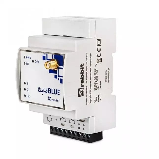 Zaawansowany technologicznie sterownik oświetlenia ulicznego lightBLUE GPS RABB7012G1W16