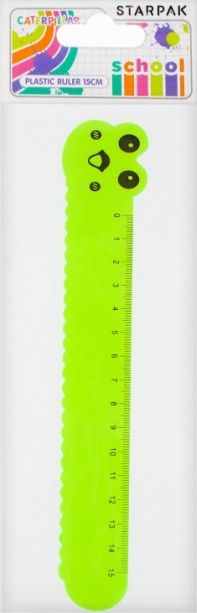 Starpak I LINIJKA PLASTIKOWA 15CM GASIENICA