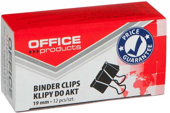 Office Products SPINACZ KLIPS OFFICE PRODUCTS 19MM 12SZT - 18091919-05