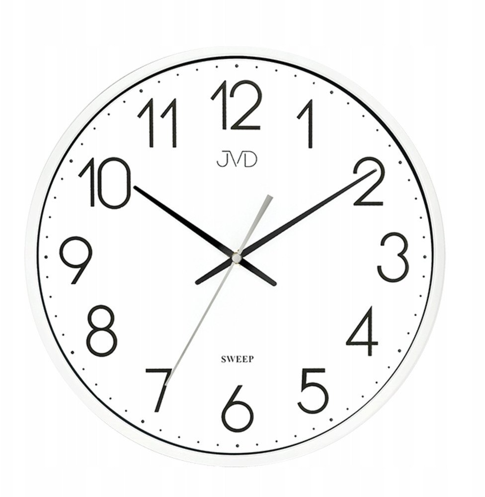 Zegar ścienny JVD HX8016.1 biały 30 cm .