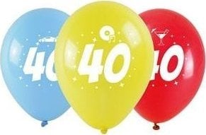 Balony okazjonalne z nadrukiem 40 28cm 3szt
