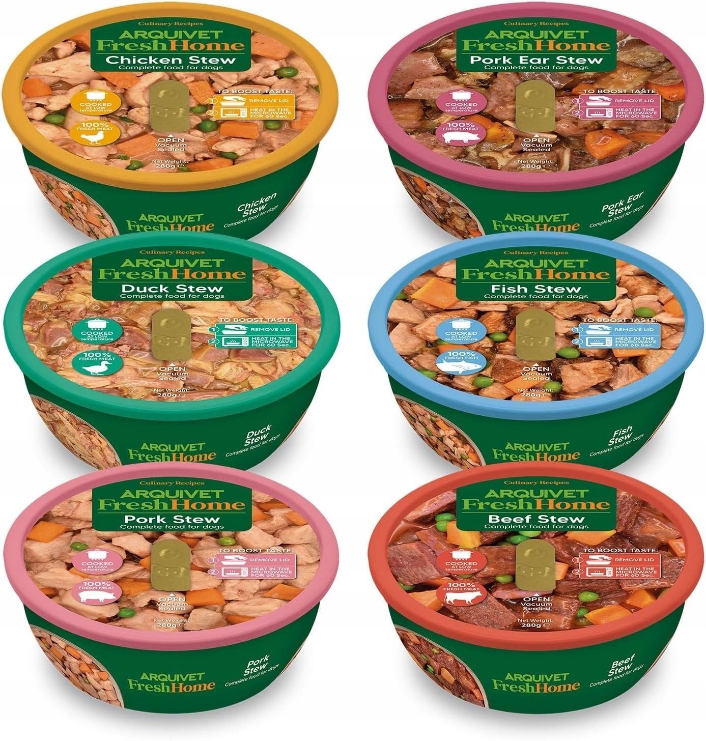 Arquivet Fresh Home Gulasze mix opakowań 6szt x280g