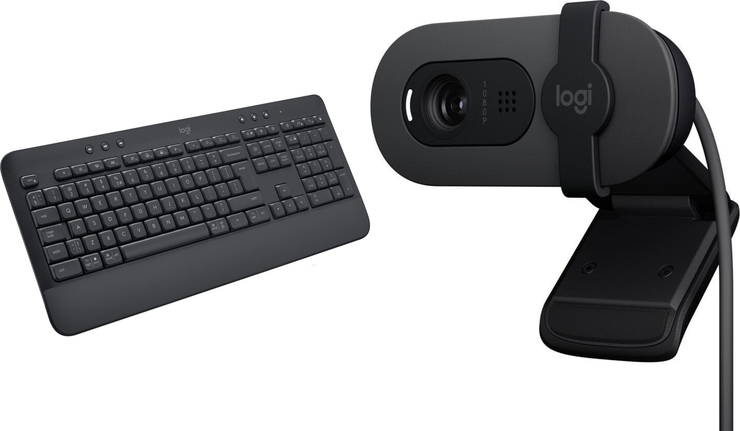 Klawiatura Logitech K650 Signature (920-010945) + Brio 100 (960-001585)