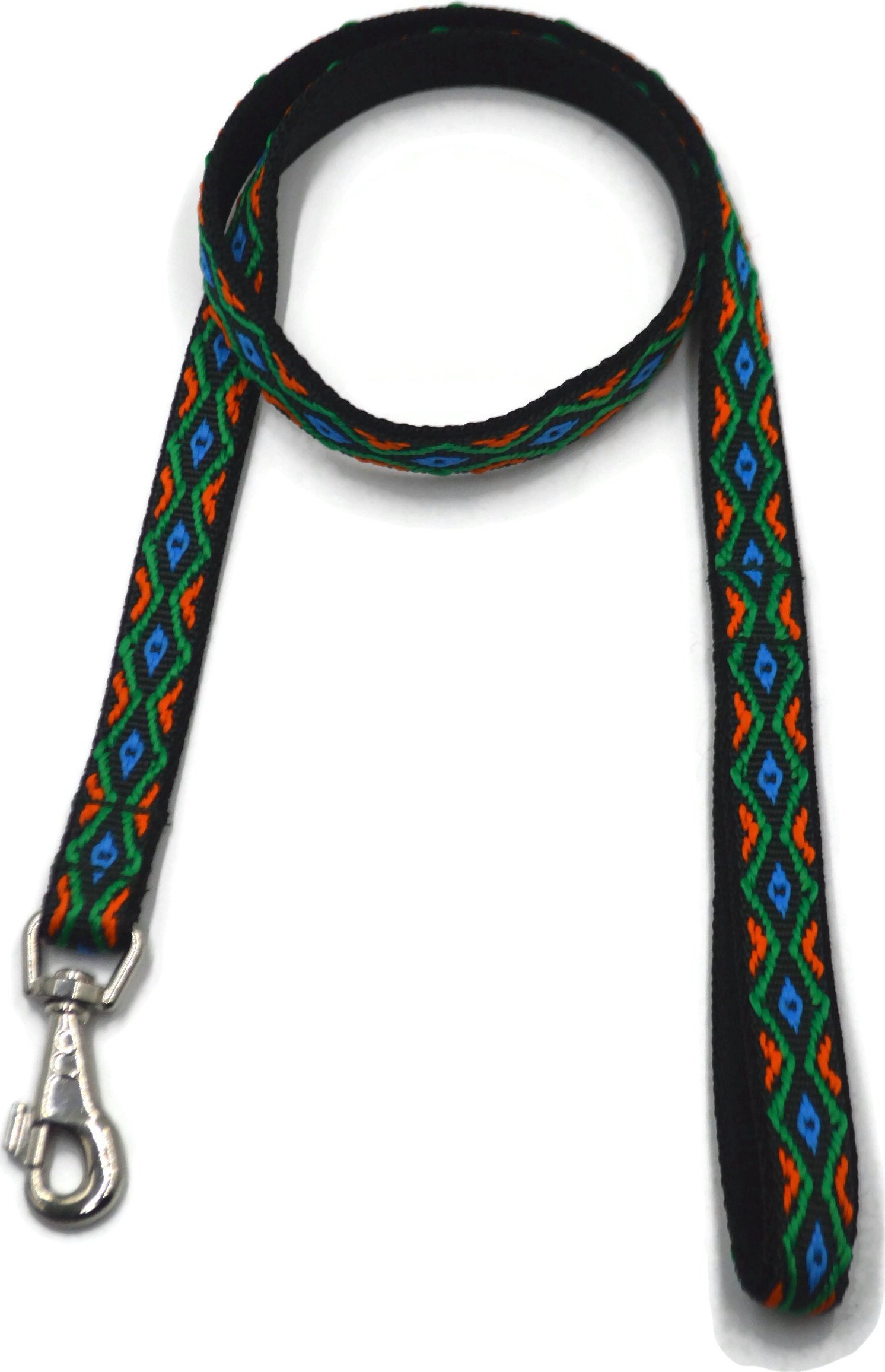 Alizoo Mocna podwójna smycz dla dużego psa w romb 25mm/130cm - ALIZOO