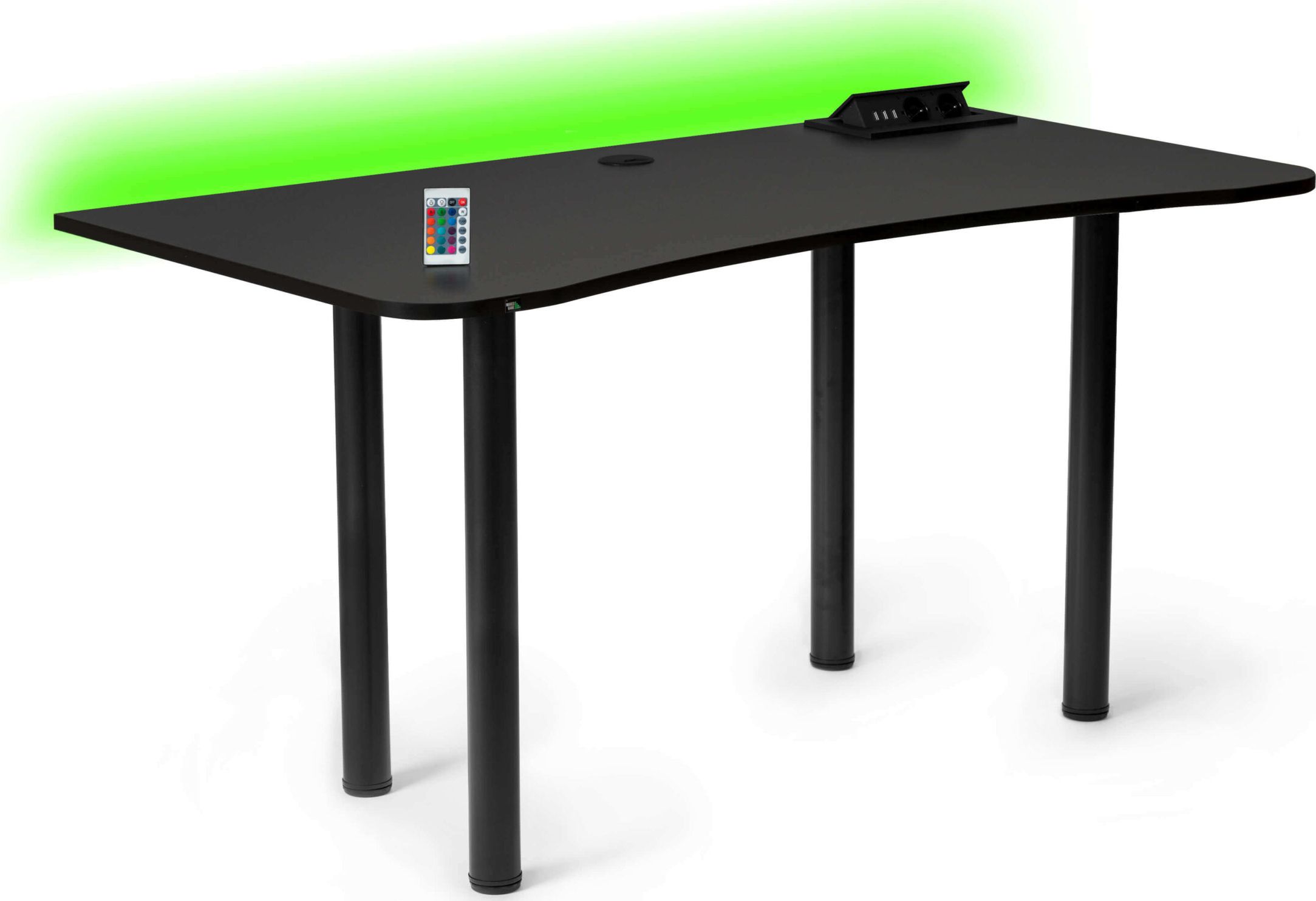 Biurko Marco Game Comfort Pro Czarne 140 cmx70 cm