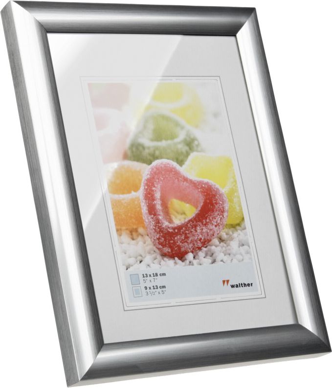 Ramka Walther Trendstyle, 13x18, plastikowa, srebrna (KP318S)