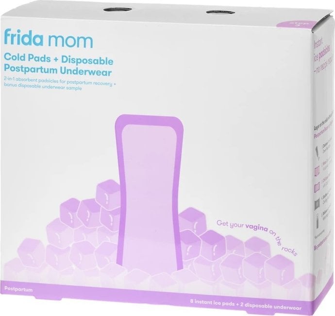Majtki poporodowe FRIDA_Frida Mom Cold Pads Poporodowe wkładki chłodzące 8szt + majtki jednorazowe 2szt