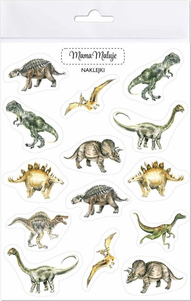 Mama Maluje Naklejki Dinozaury