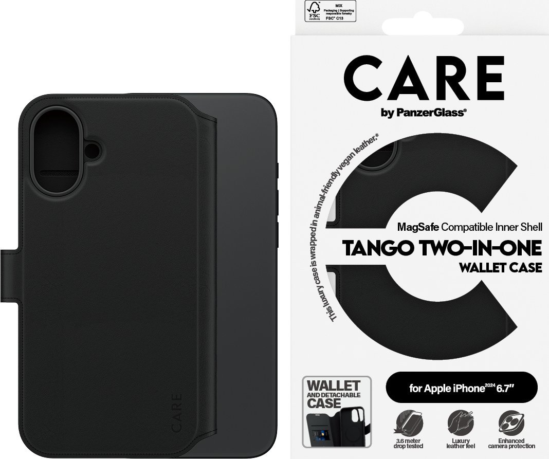 PanzerGlass CARE Case Feature Tango 2-in-1 Wallet Case iPhone 24 6.7"