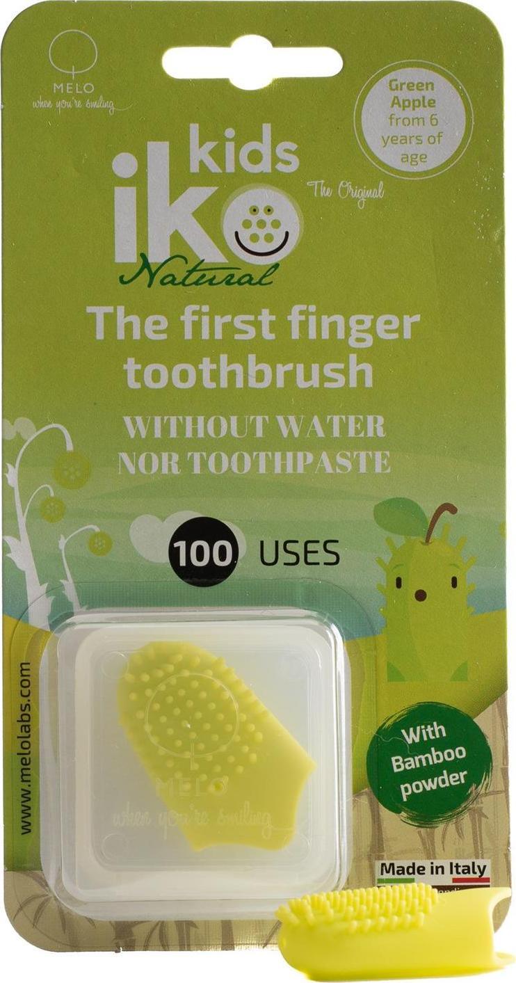 IKO IKO KIDS Natural szczoteczka na palec zielone jabłuszko one size