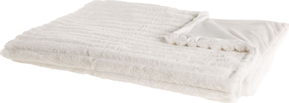 Beliani Koc 150 x 200 cm biały ABTEH