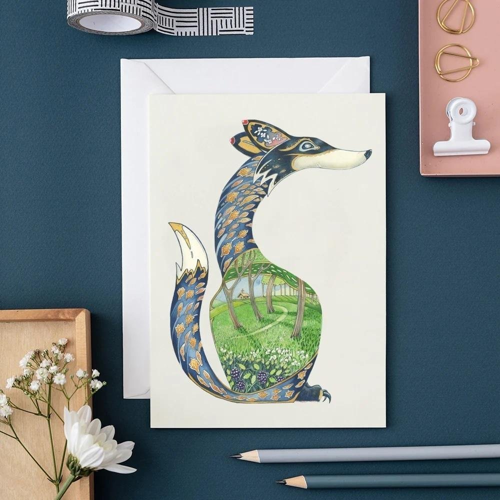 DM Collection Karnet A143 B6 + koperta Wilk