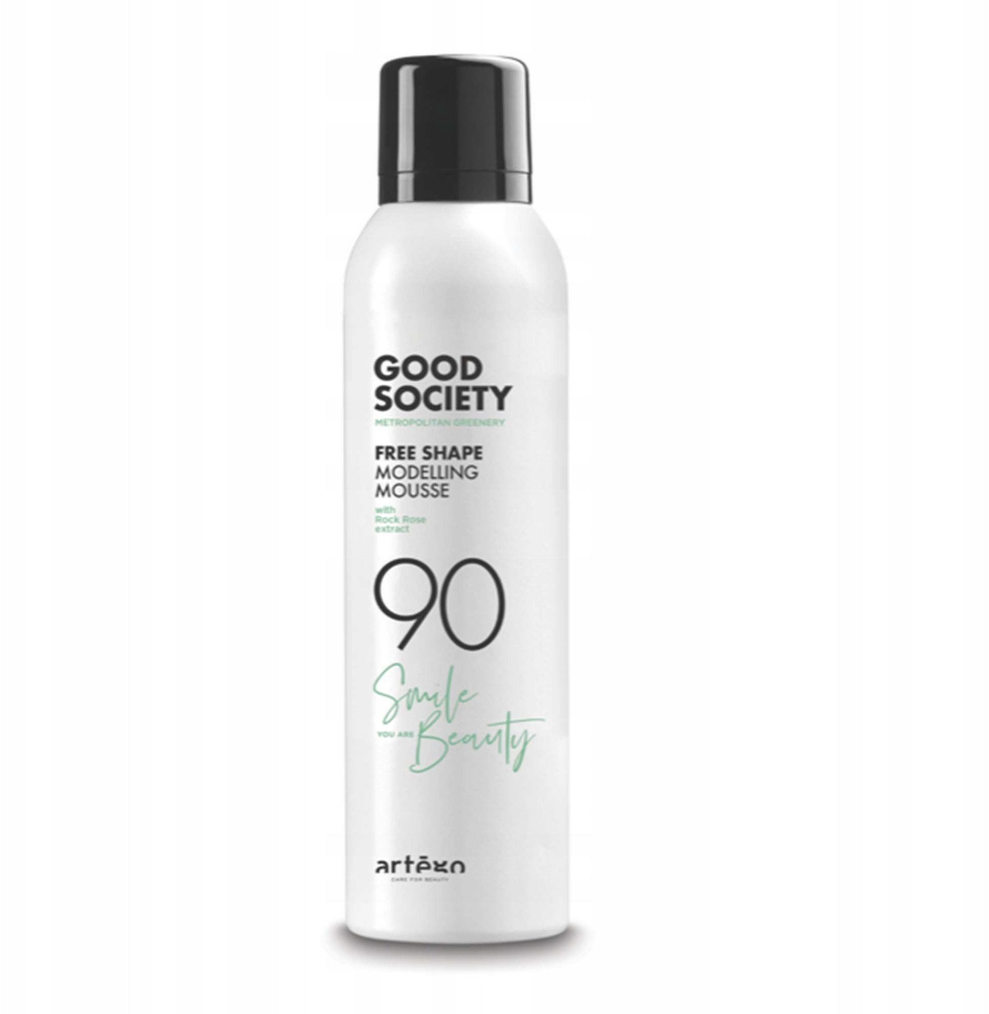 Artego Artego Good Society 90 Free Shape Modelling Mousse - Modelująca pianka do włosów, dodająca objętości, 250ml