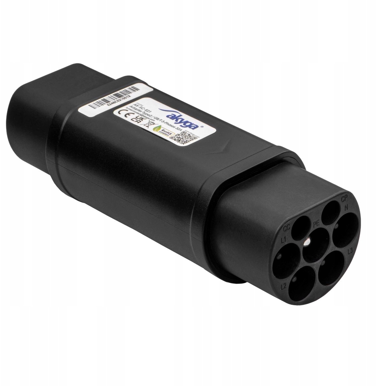 Kabel do ładowania samochodów Akyga Adapter Type2 / GB/T do ładowania samochodów elektrycznych AK-SC-E21 męski męski 3-fazy 32A