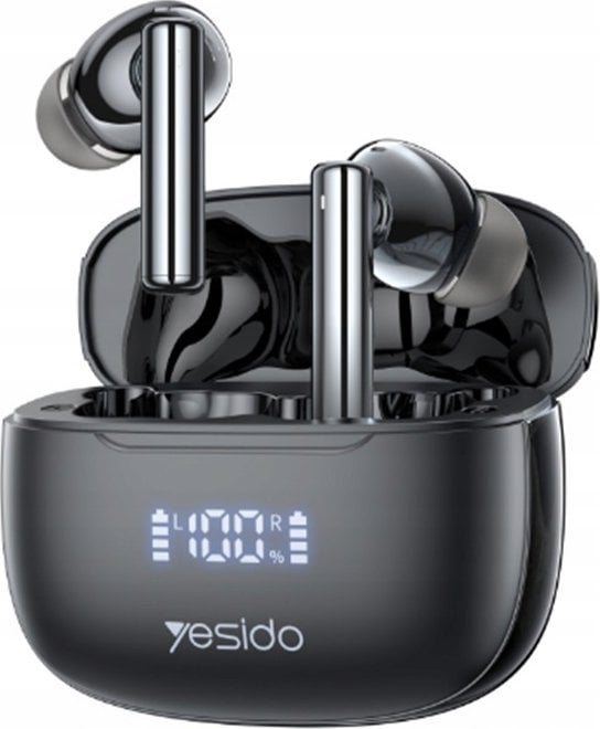 Słuchawki Yesido Słuchawki TWS23 (ANC) LED BT 5.3 BLACK / CZARNY