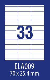 Avery Zweckform ETYK.ZF ECONOMY 70X25,4MM 009 100ARK ETYKIETA E100 ELA009 - ELA009