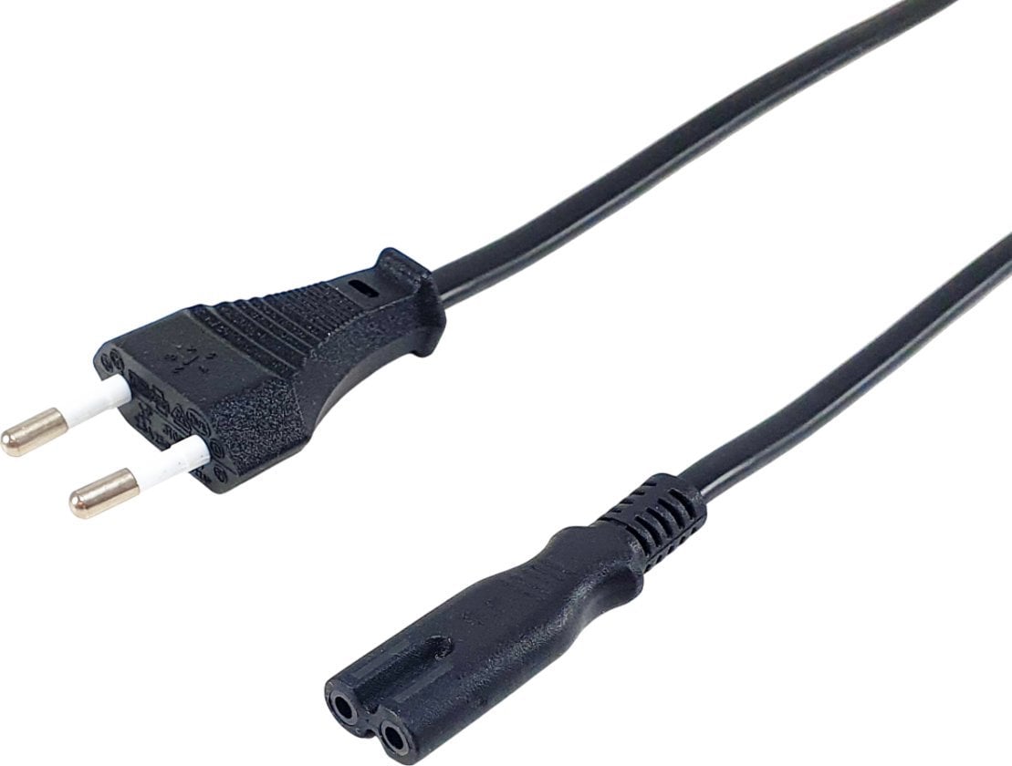 Kabel zasilający Equip kabel zasilający czarny 1,8 m C7 panel 2-pin