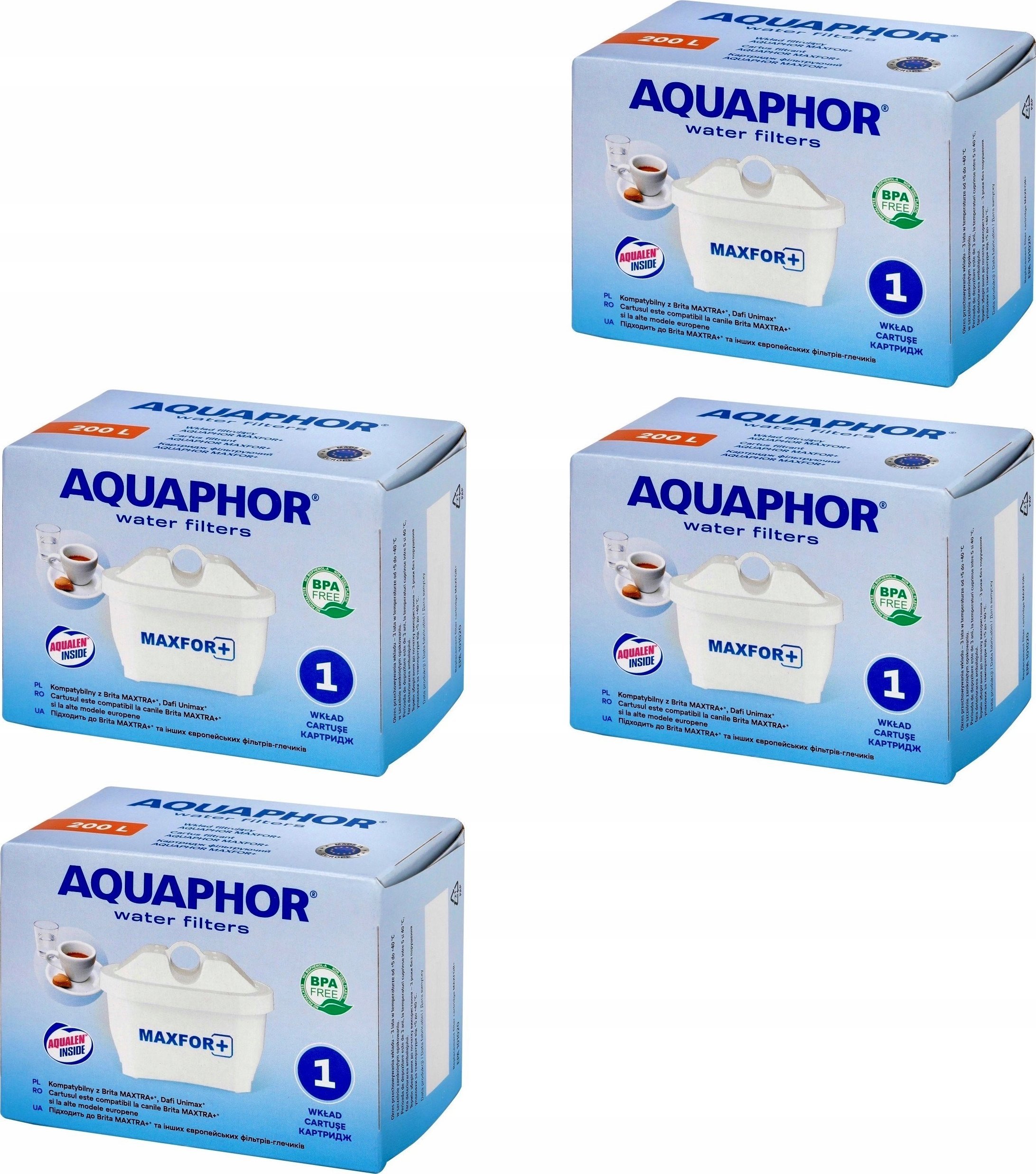 Wkład filtrujący Aquaphor Maxfor+ 4 szt.