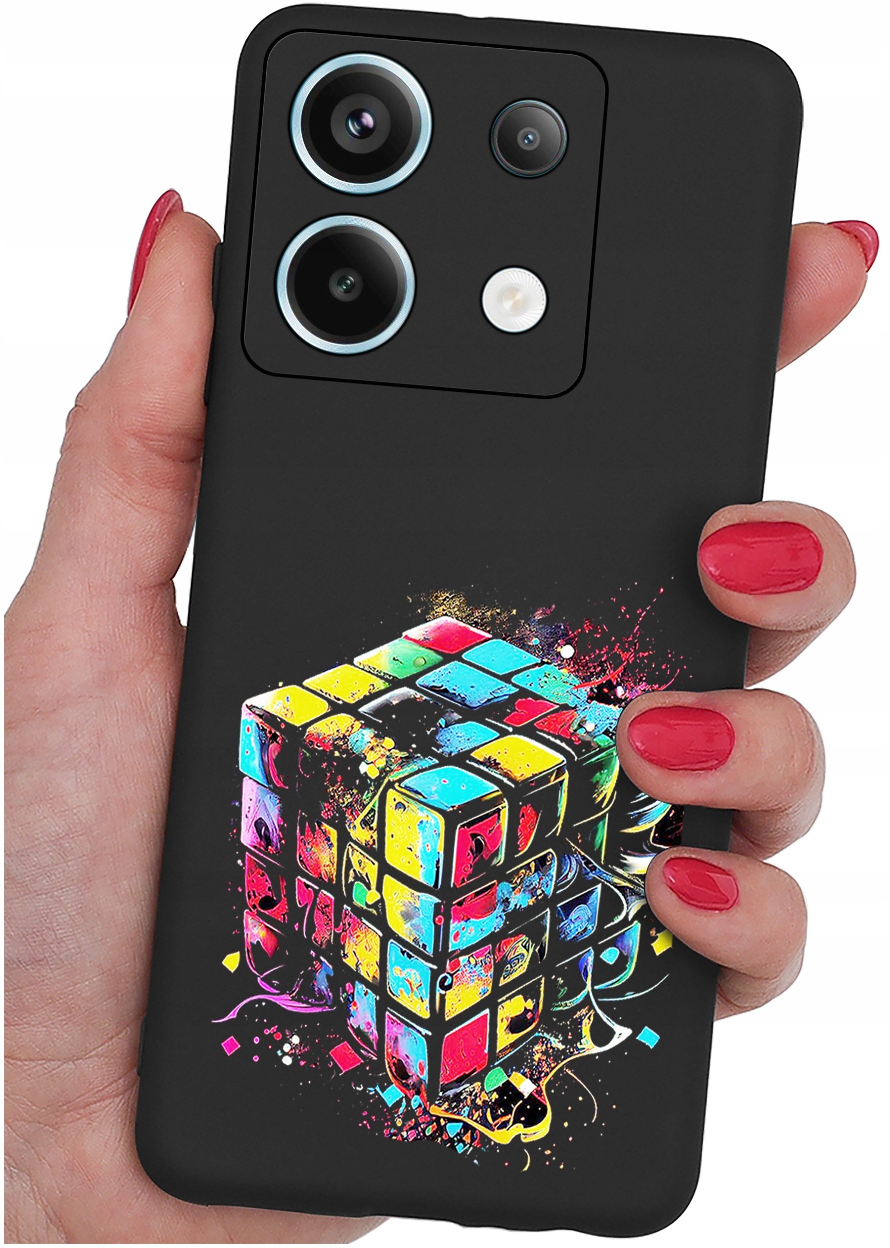 ETUI do Xiaomi Redmi Note 13 Pro 5G WZORY |SILIKONOWE MATT CASE +SZKŁO 9H