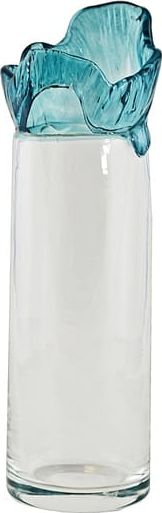 Inter-Deco Wazon cylinder tuba Kolor niski - Akwamaryna