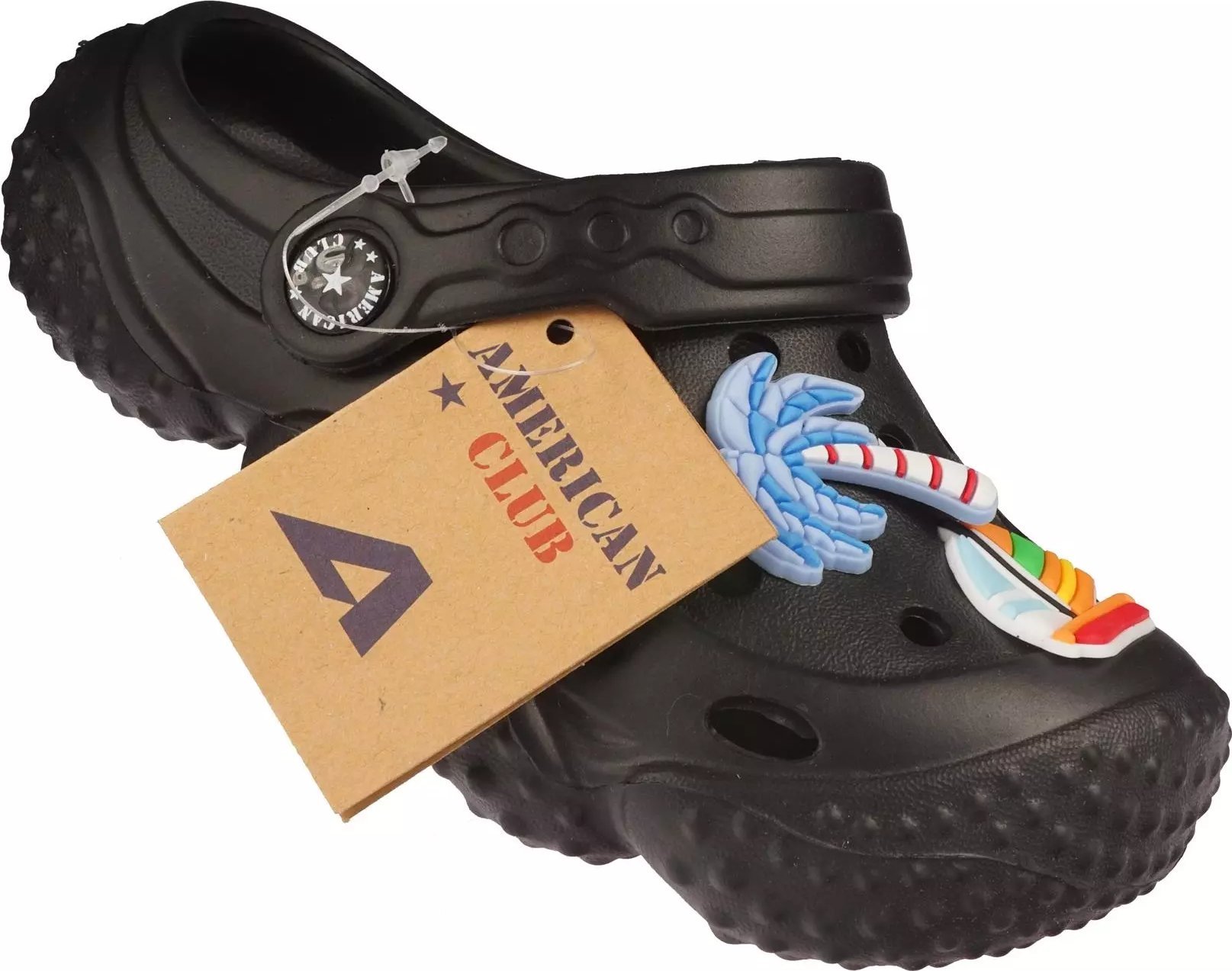 American Club Dziecięce klapki basenowe American Club NH-145/24 czarne 26