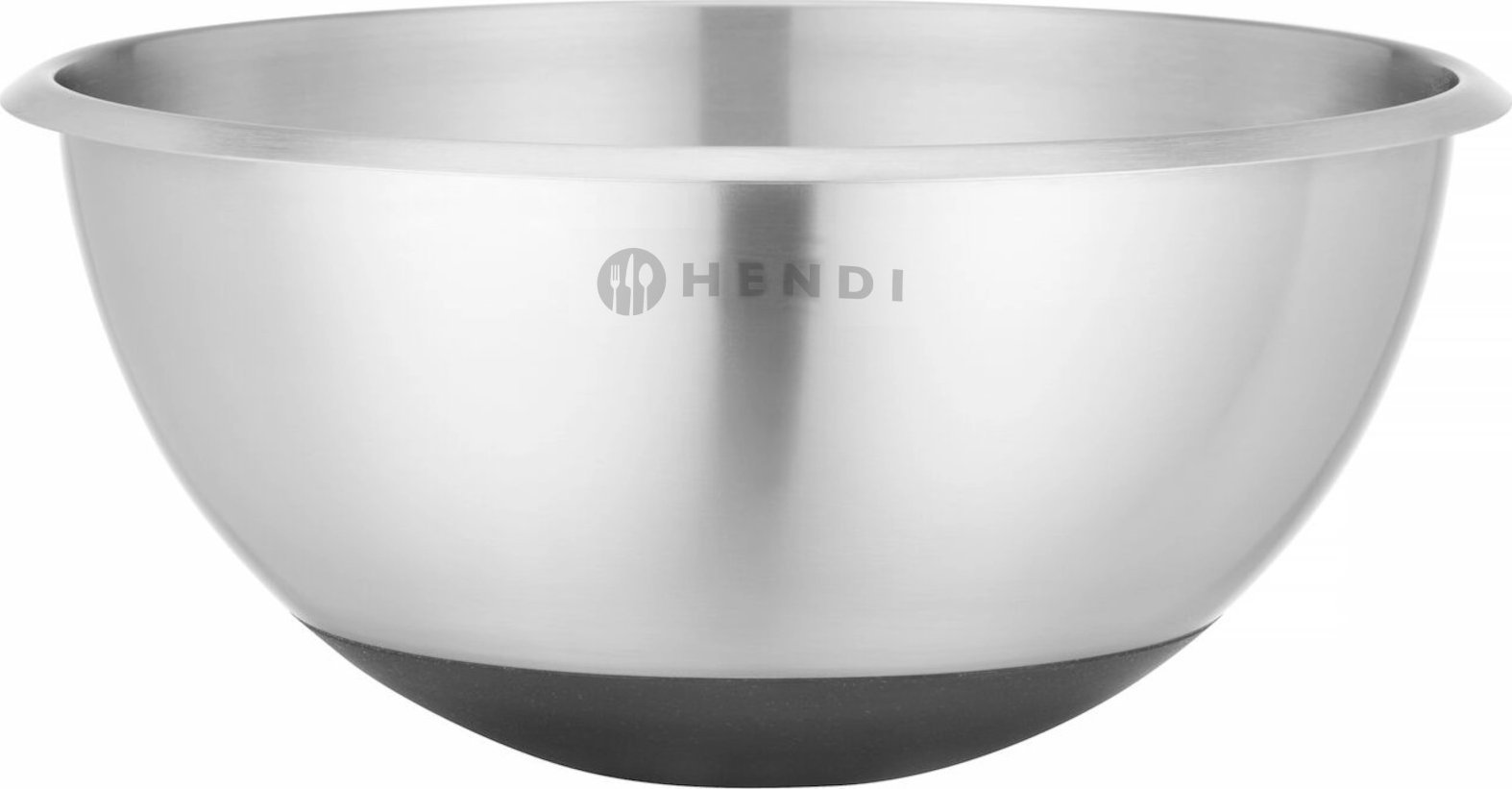 Hendi Miska kuchenna stalowa z silikonową podstawą i miarką 3 l śr. 265 x 125 mm Miska kuchenna stalowa z silikonową podstawą i miarką 3 l śr. 265 x 1