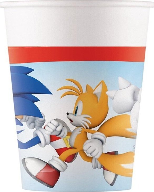 Kubeczki papierowe Sonic, 200ml 8szt