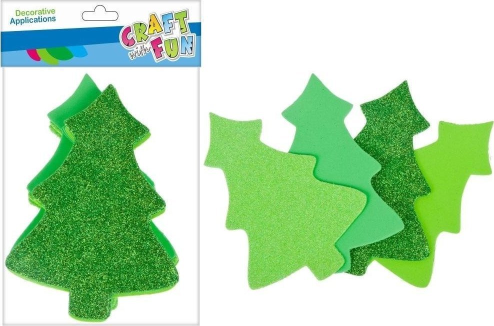 Craft with Fun CF OZDOBA DEK EVA CHOINKA SPRZYL 12SZT 12/144