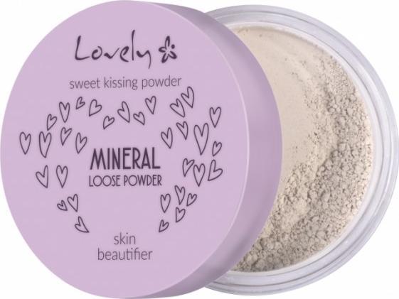 Lovely LOVELY_Sweet Kissing Powder Mineral Loose Powder Skin Beautifier transparentny silnie matujący fikser mineralny do twarzy 5,5g