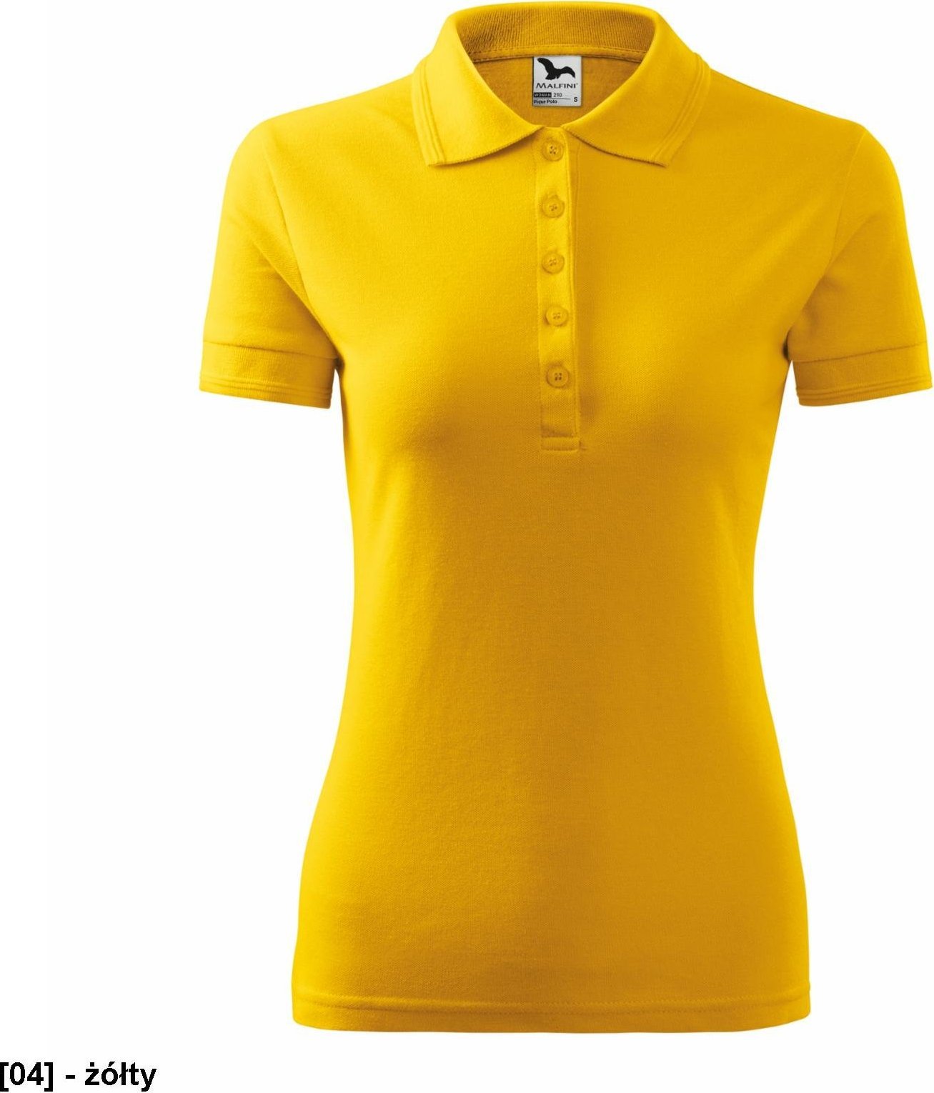 MALFINI Pique Polo 210 - ADLER - Koszulka polo damska, 200 g/m - żółty M
