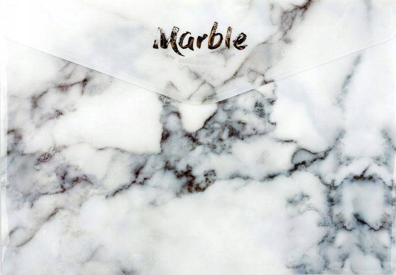 Centrum Teczka kopertowa na guzik A4 CENTRUM MARBEL 80714 mix PP 0.16mm