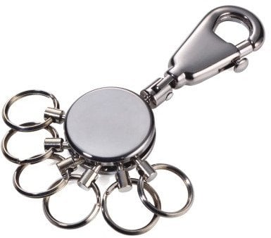 TROIKA Schlüsselanhänger PATENT black chrome