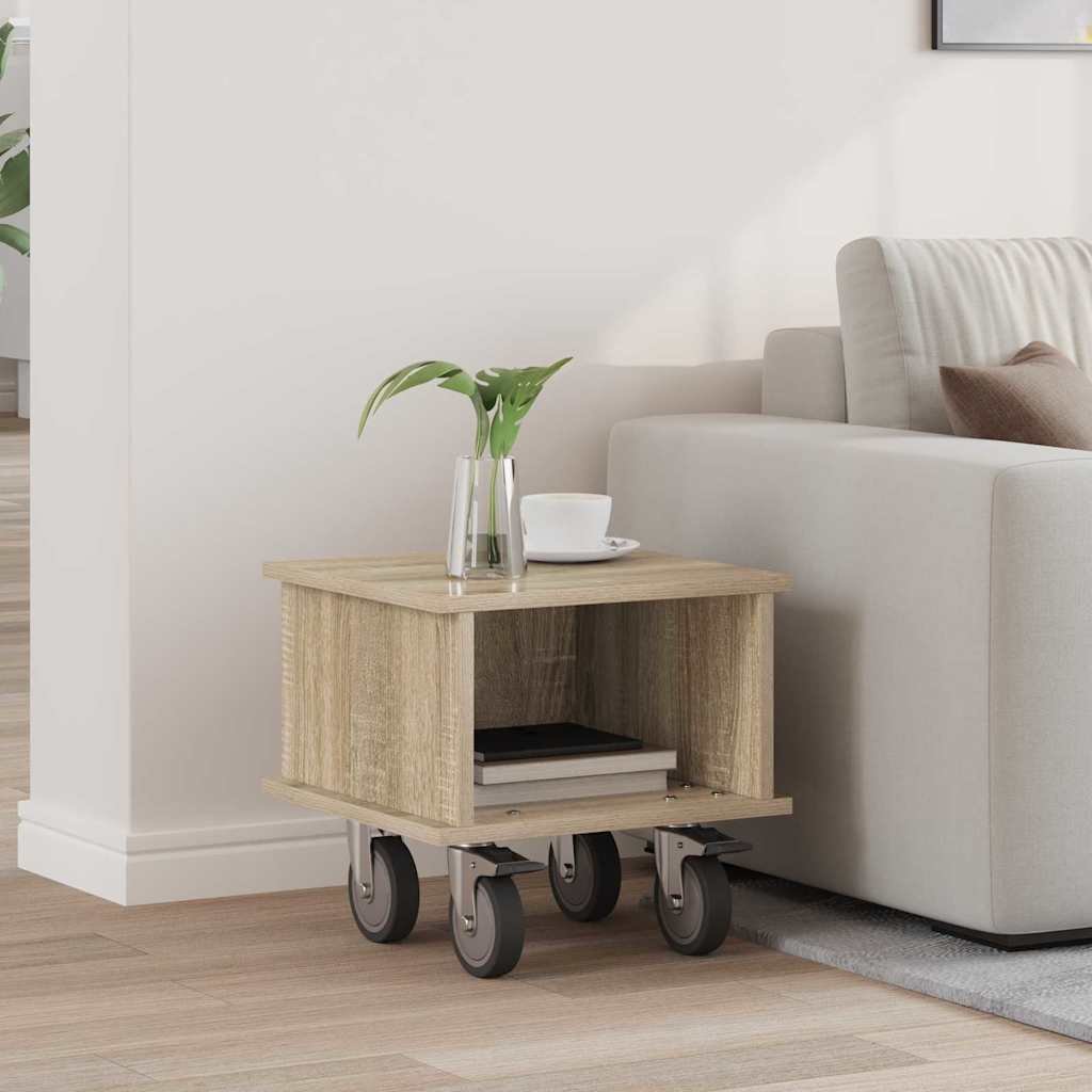 vidaXL Stół pod telewizor Dąb Sonoma 37 x 35 x 35 cm