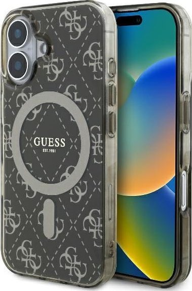 Guess Guess GUHMP16MH4DTEW iPhone 16 Plus 6.7" brązowy/brown hardcase IML 4G Background MagSafe