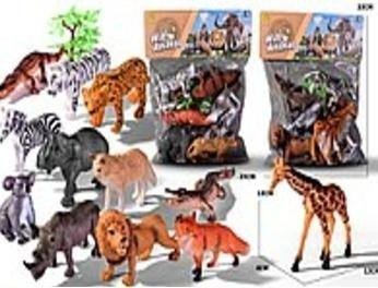 Figurka Adar Zestaw dzikich zwierząt 6szt