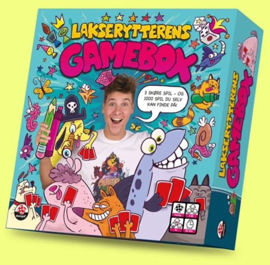 DANSPIL Lakserytterens Gamebox