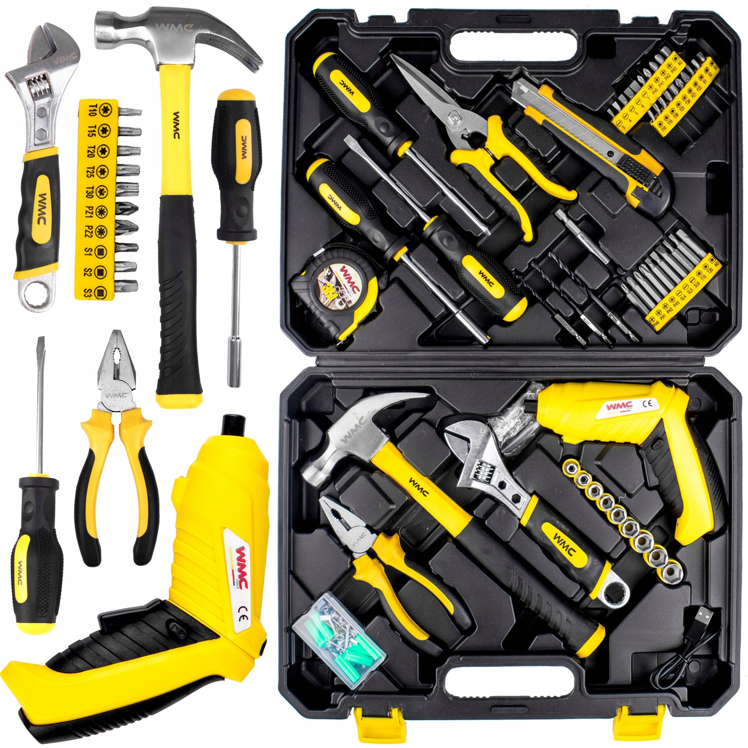 WMC ZESTAW NARZĘDZIOWY 110EL KLUCZE WKRĘTAKI BITY
