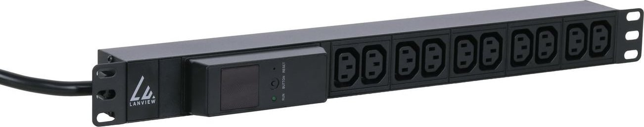 Lanview 19'' rack mount power strip,